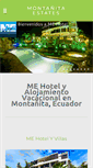 Mobile Screenshot of montanitaecuadorhoteles.com