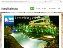 Tablet Screenshot of montanitaecuadorhoteles.com